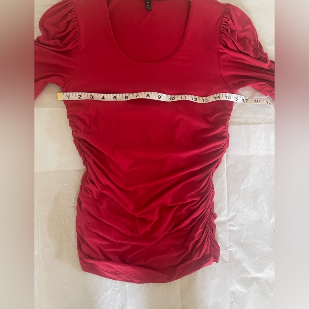 NWOT WHBM Ruched Blouse - Picture 3 of 4